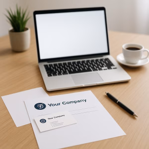 Home office setup showing solo business owner professionalism